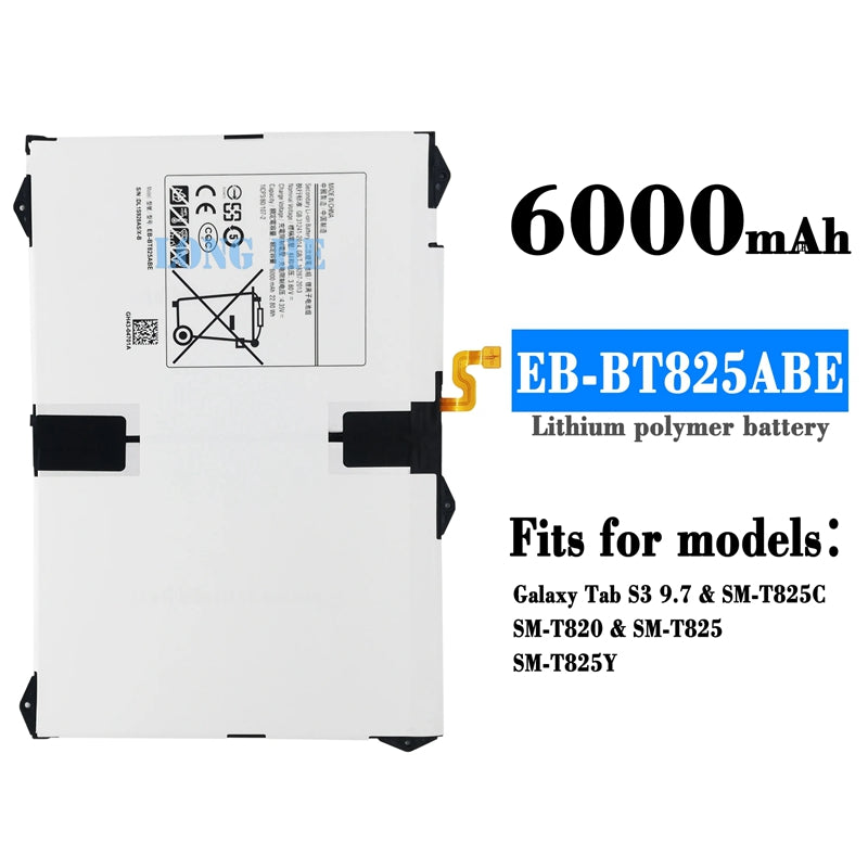 Batterie de remplacement pour tablette Samsung Tab S3 9,7 Batterie de remplacement pour tablette Samsung Tab S3 9,7